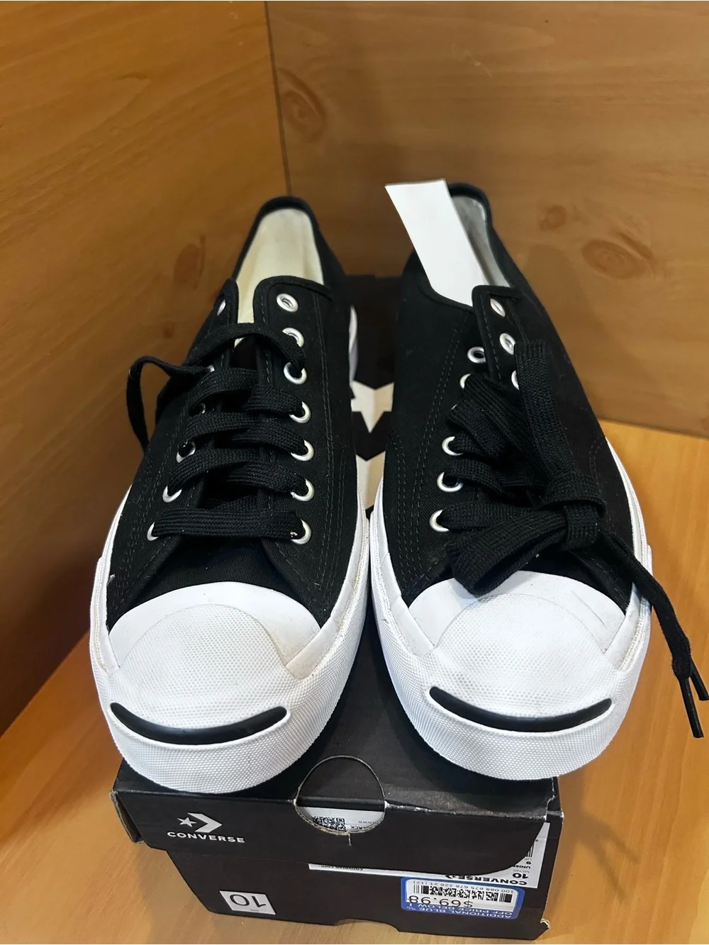 Converse Black and White Low-Top Canvas Sneakers